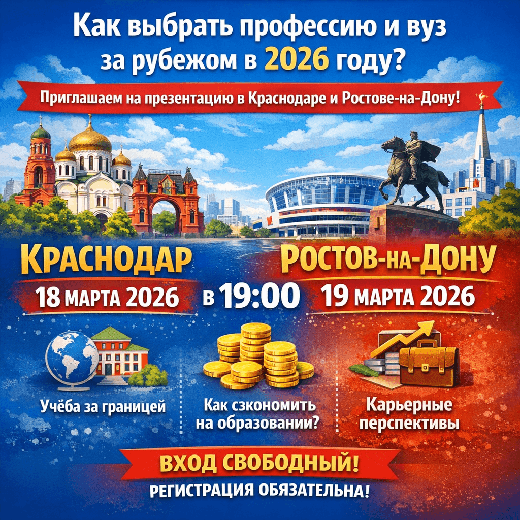 Образование без границ: выбери страну, вуз и профессию в 2026 году